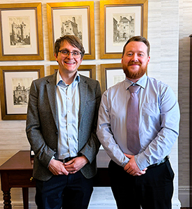 Myton Hospice thank Leigh Christou Duo